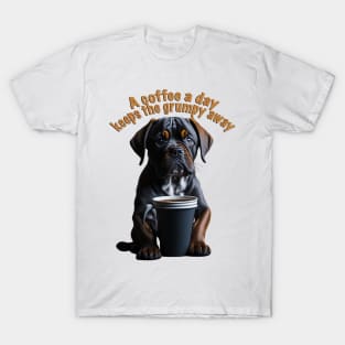 Coffee and Grumpy Puppy T-Shirt